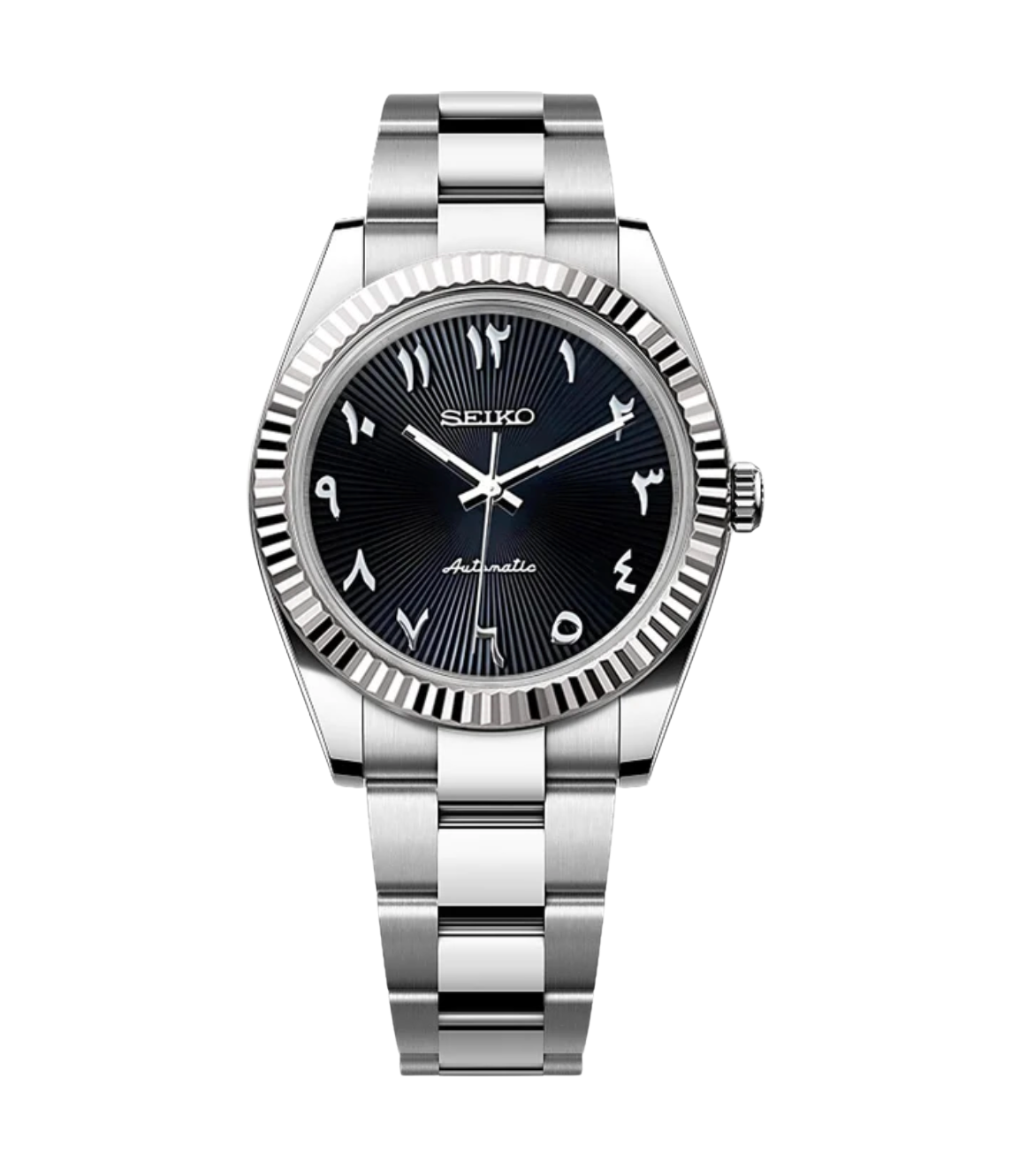 SEIJUST FLUTED ARABIC BLACK-AURO CUSTOM WATCHES