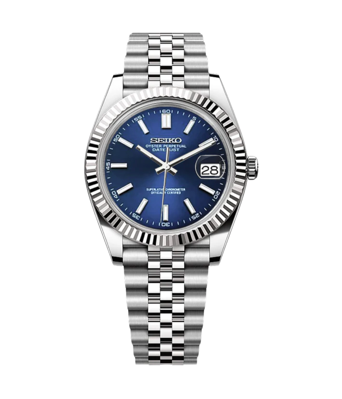 SEIJUST FLUTED DARK BLUE-AURO CUSTOM WATCHES