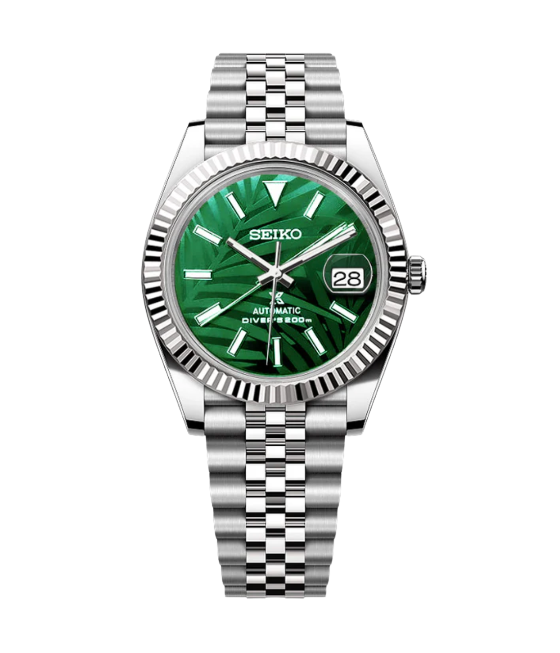 SEIJUST PALM LEAVES GREEN-AURO CUSTOM WATCHES