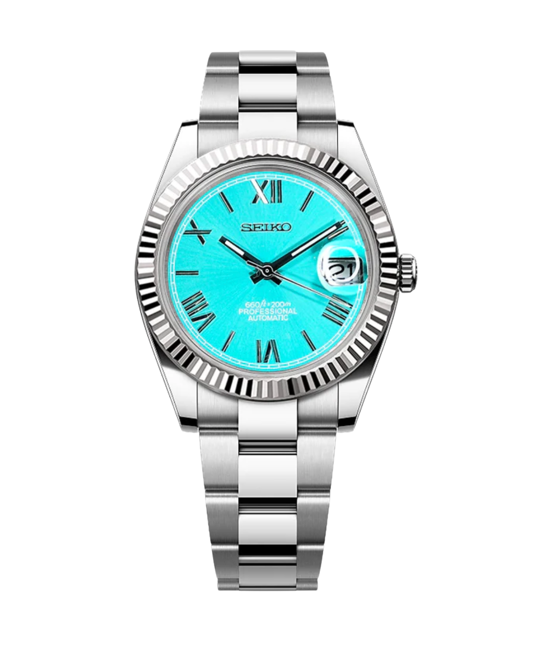 SEIJUST FLUTED ROMAN TIFFANY-AURO CUSTOM WATCHES