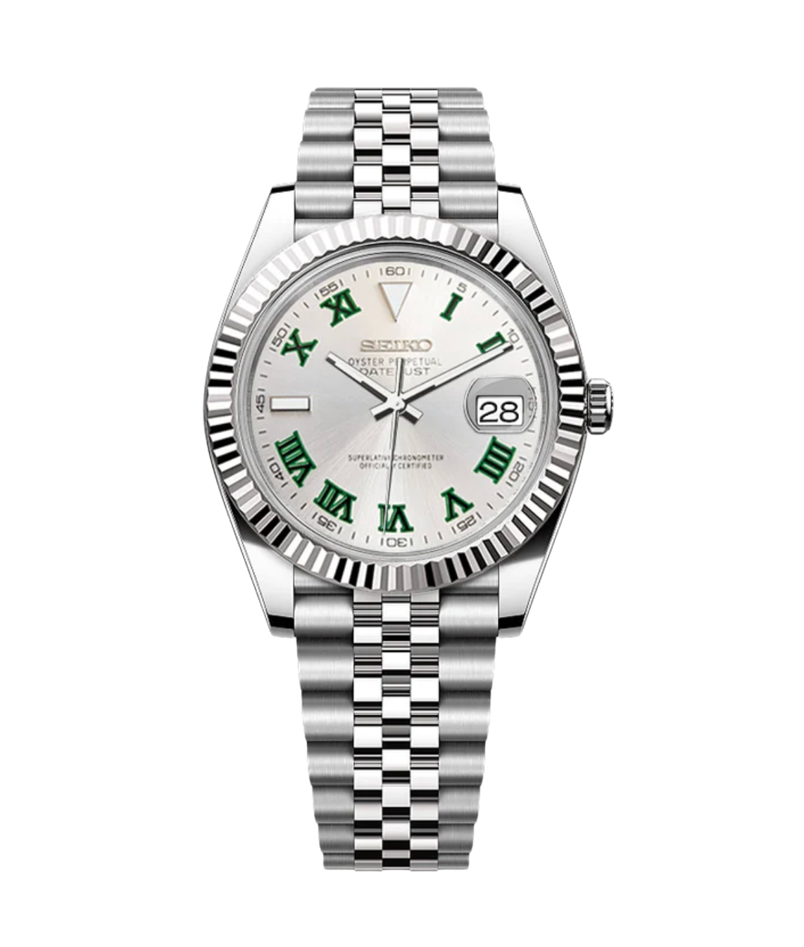 SEIJUST FLUTED WIMBLEDON SILVER-AURO CUSTOM WATCHES