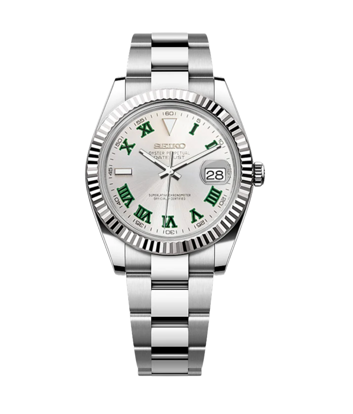 SEIJUST FLUTED WIMBLEDON SILVER-AURO CUSTOM WATCHES