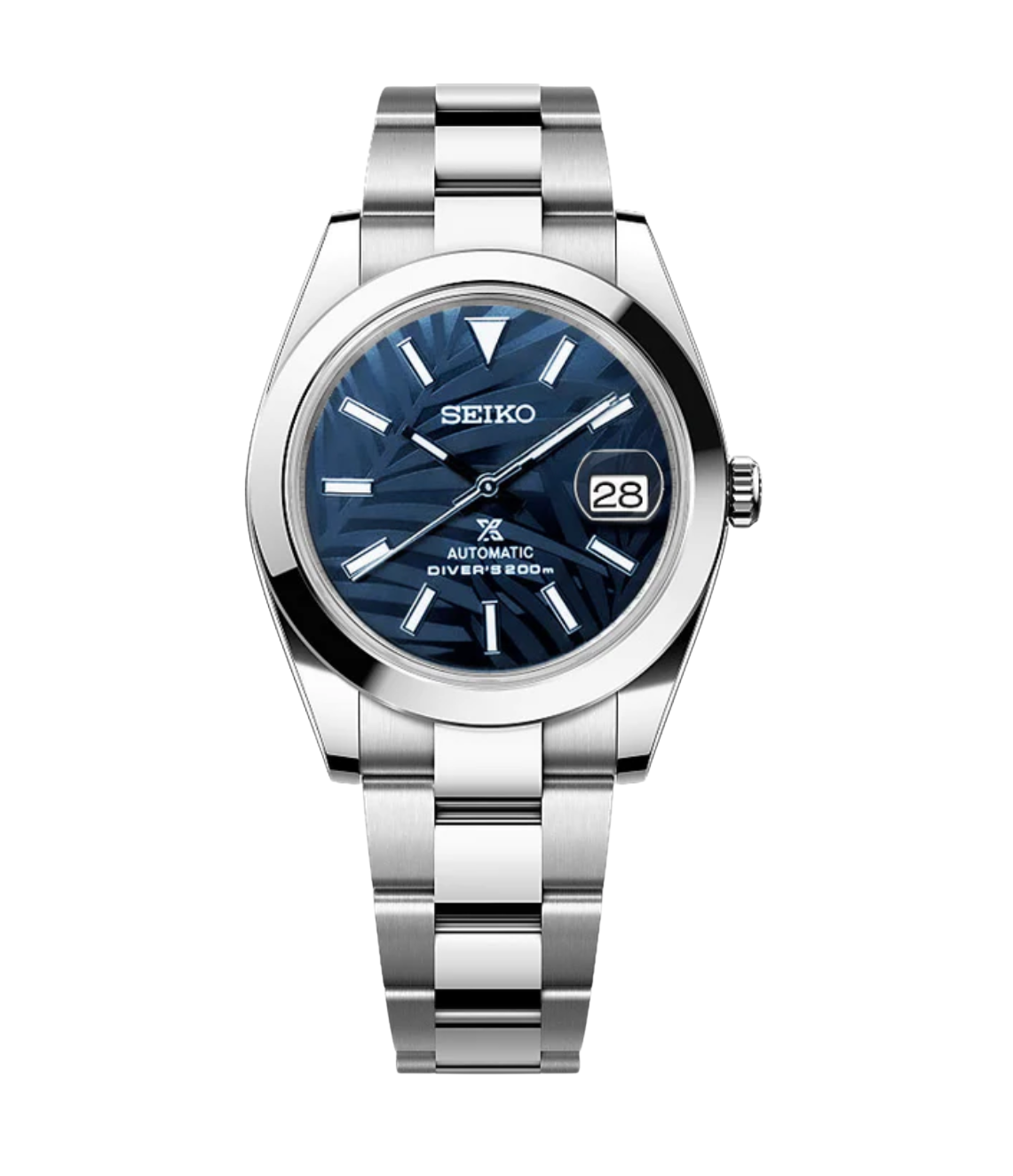 SEIJUST FLUTED PALM LEAVES BLUE-AURO CUSTOM WATCHES