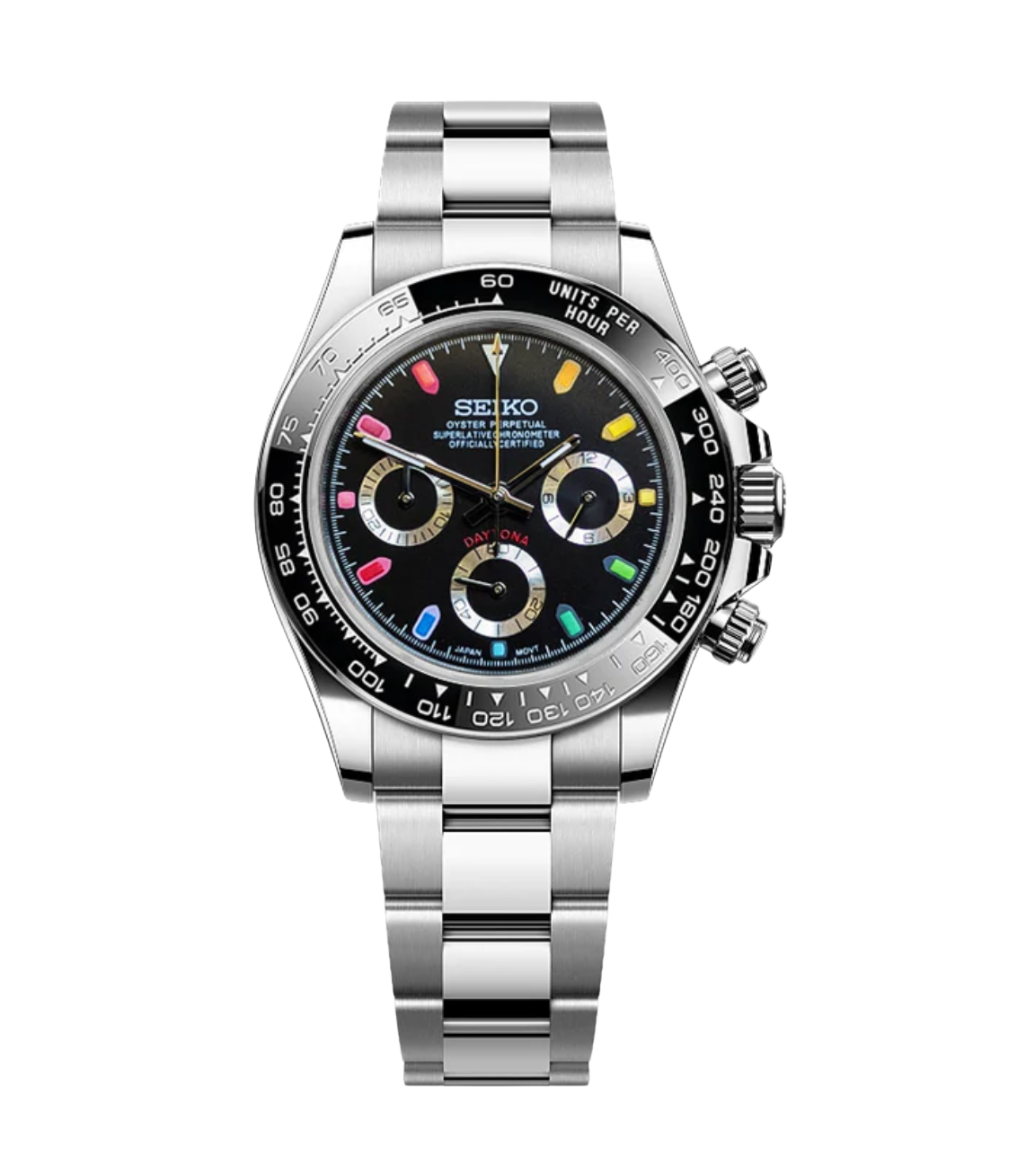 SEITONA BLACK RAINBOW-AURO CUSTOM WATCHES