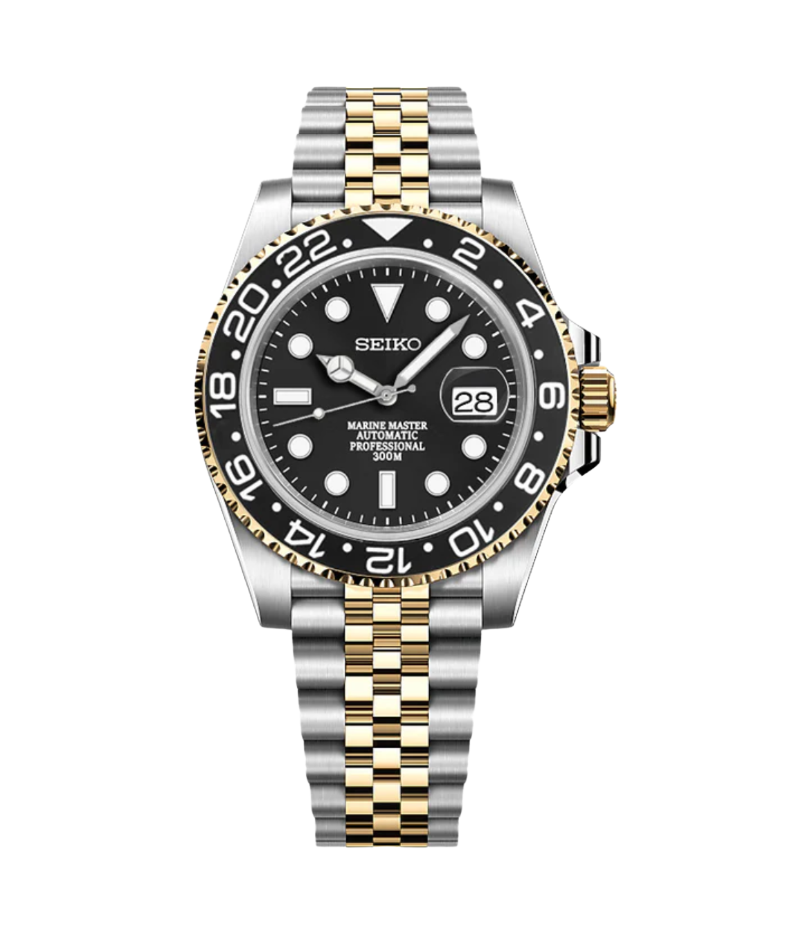 SEISUB 24H TWOTONE BLACK-AURO CUSTOM WATCHES