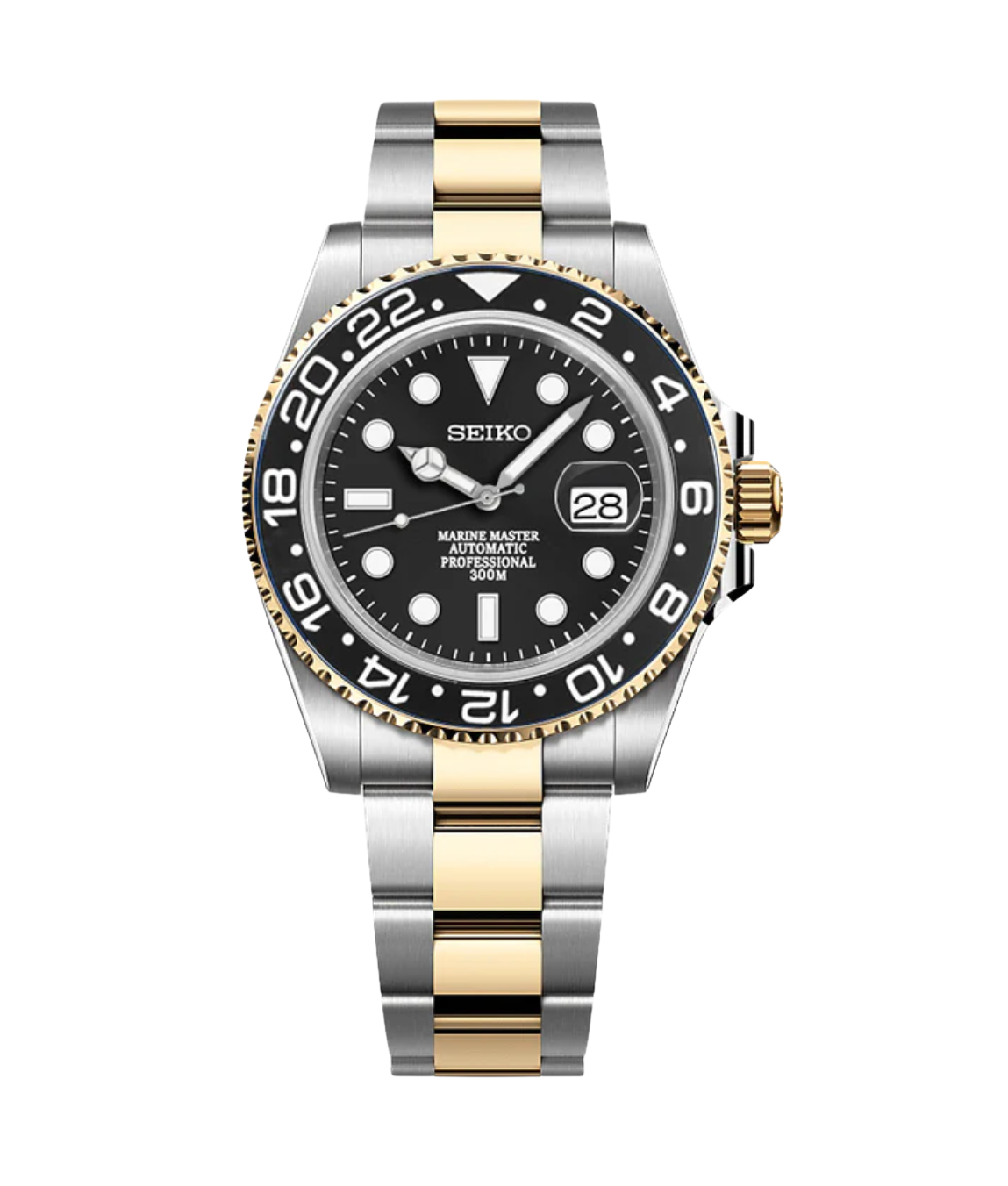 SEISUB 24H TWOTONE BLACK-AURO CUSTOM WATCHES