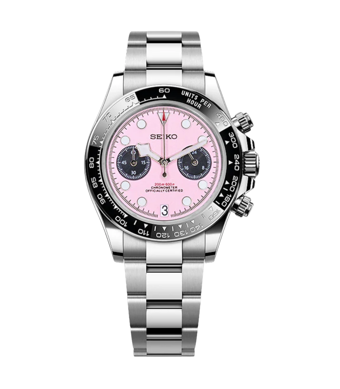 SEIBAY CHRONO MIAMI PINK-AURO CUSTOM WATCHES