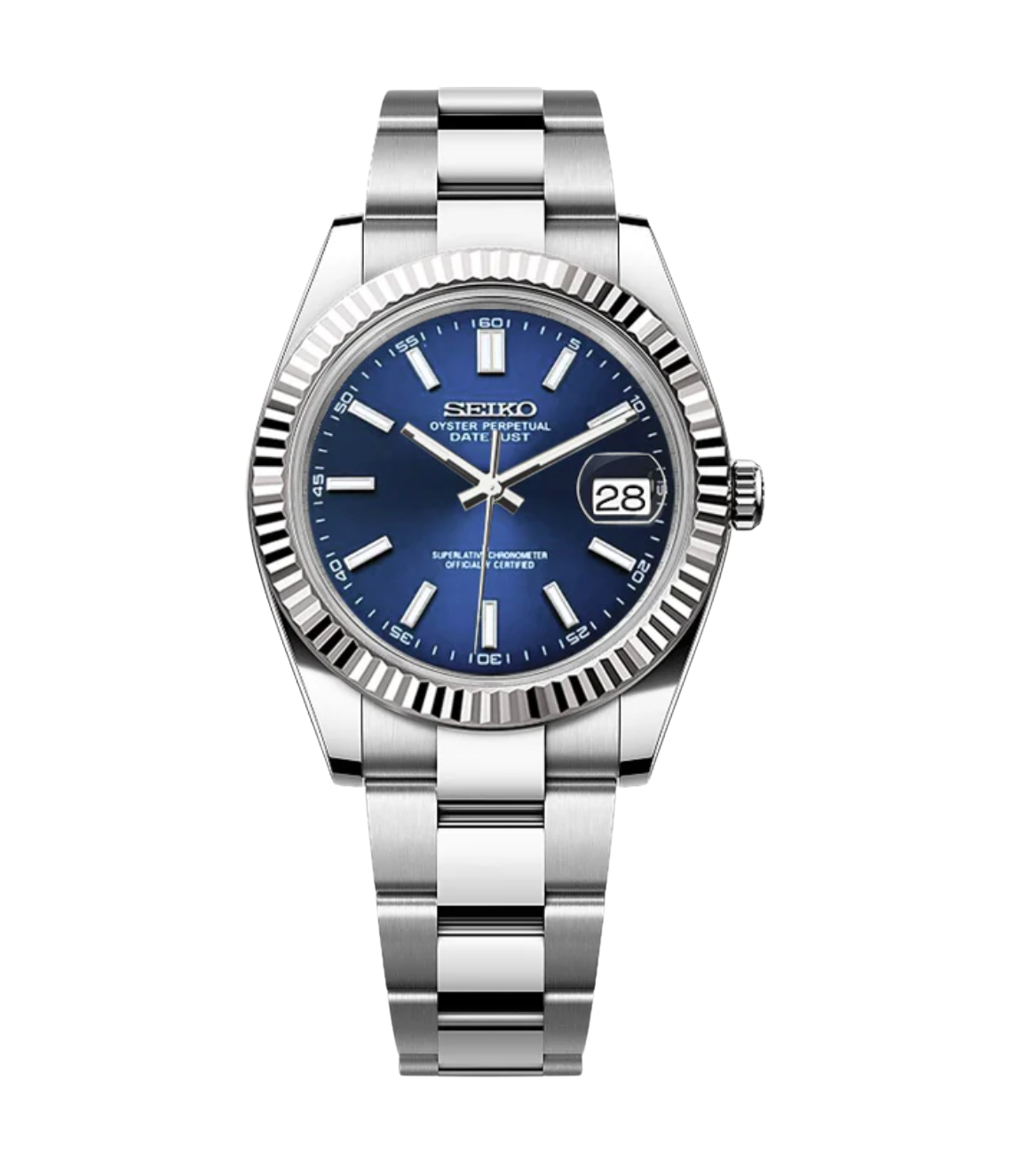 SEIJUST FLUTED DARK BLUE-AURO CUSTOM WATCHES