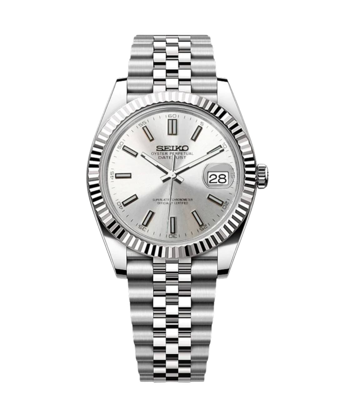 SEIJUST FLUTED CLASSIC SILVER-AURO CUSTOM WATCHES