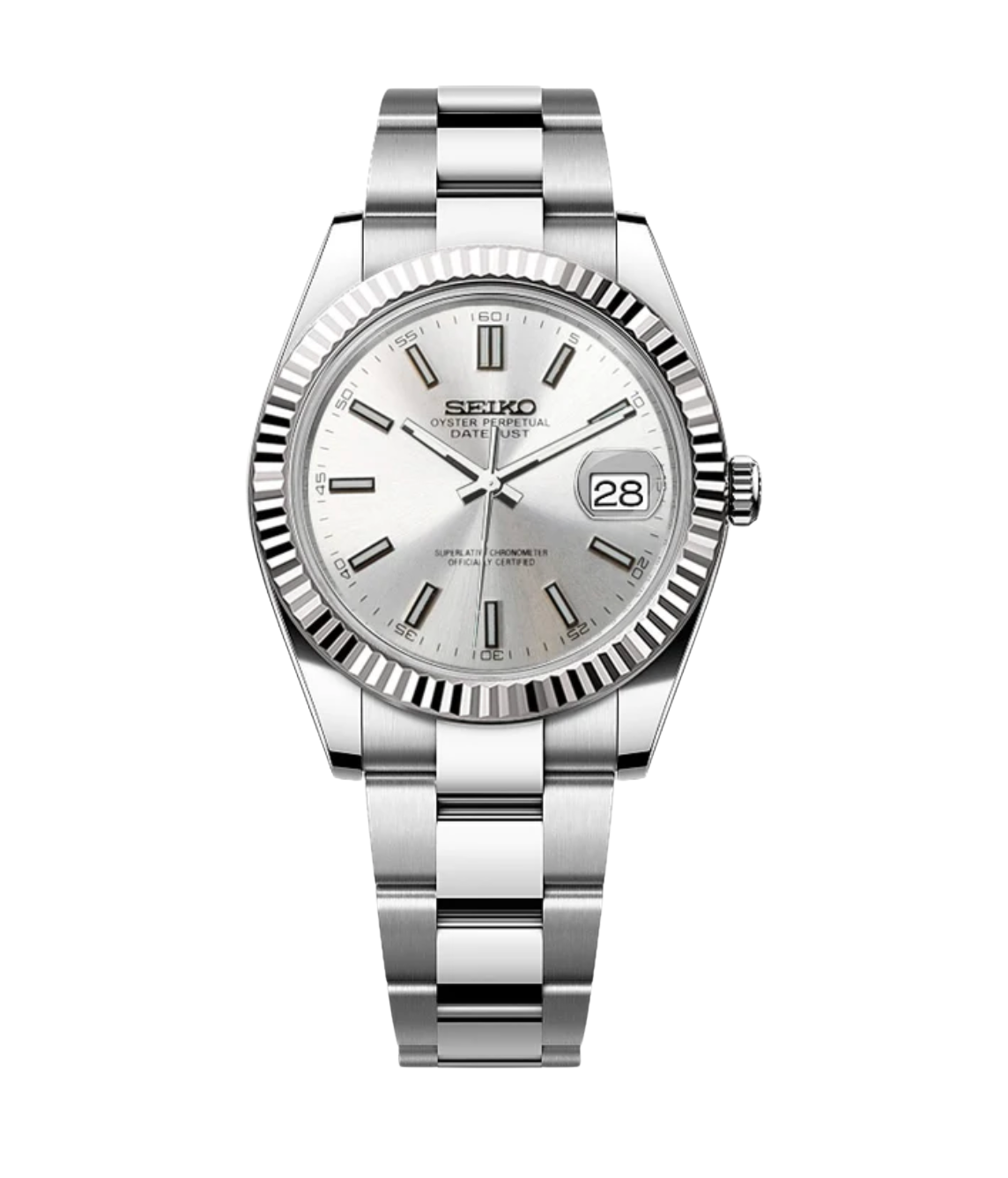 SEIJUST FLUTED CLASSIC SILVER-AURO CUSTOM WATCHES