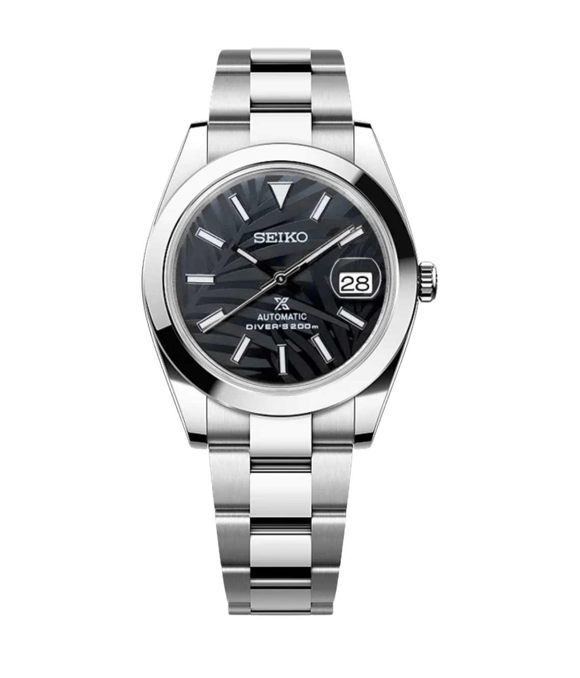 SEIJUST FLUTED PALM LEAVES BLACK-AURO CUSTOM WATCHES