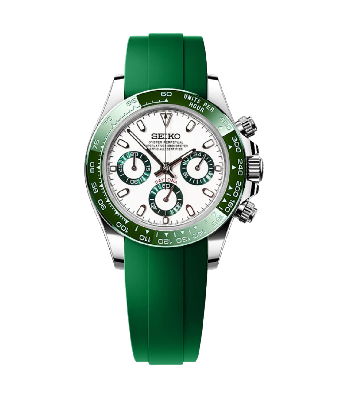 SEITONA ALPINE GREEN RACER-AURO CUSTOM WATCHES