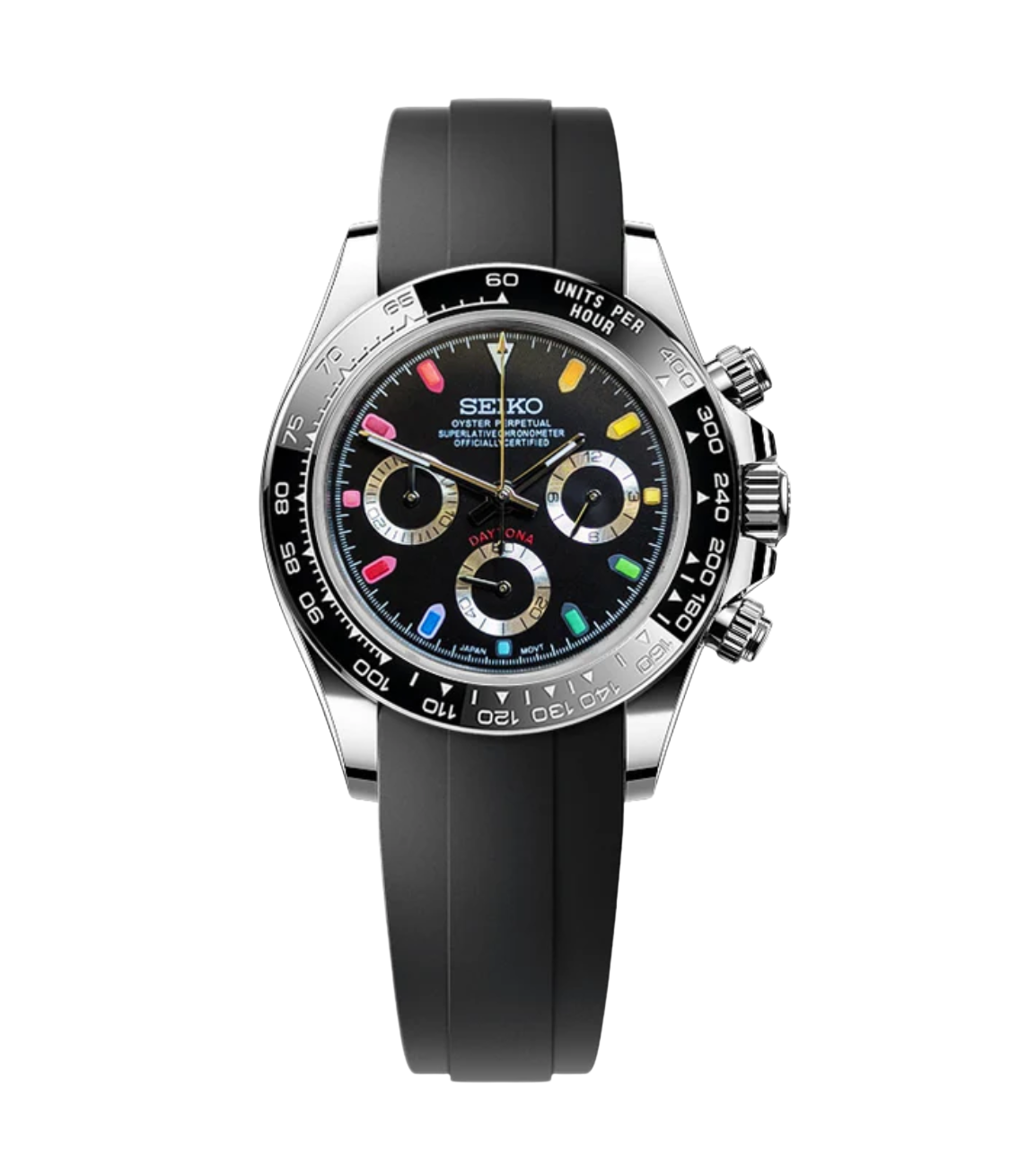 SEITONA BLACK RAINBOW-AURO CUSTOM WATCHES
