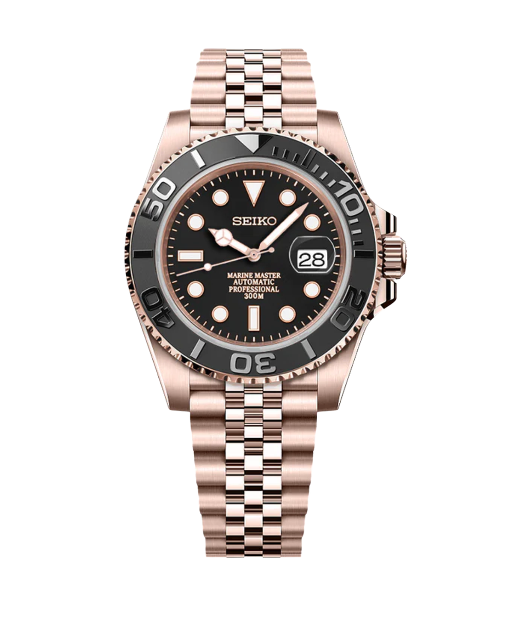 Seiko Mod Yacht-Master RG Black